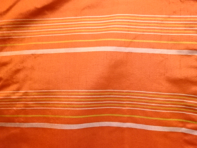  横段織り出し手織り紬着物アンサンブル